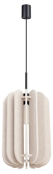 Beżowa wisząca lampa z filcu T7-E88