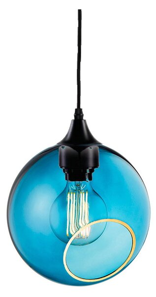 Design By Us - Ballroom XL Lampa Wisząca Blue Sky z Czarnym Gniazdem Żarówki