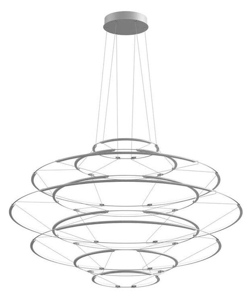 Nemo Lighting - Drop 9 Lampa Wisząca Satin Silver Nemo Lighting