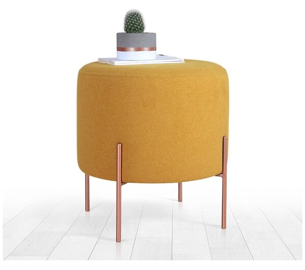 Musztardowy puf Copper – Artie