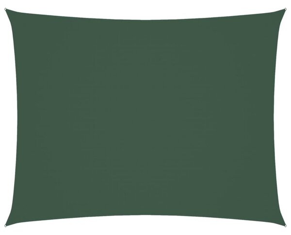 Prostokątny żagiel ogrodowy z tkaniny oxford, 6x8 m, zielony