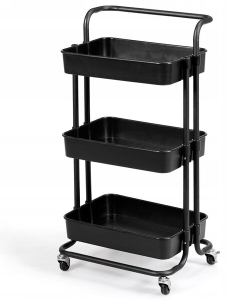 Wózek organizer na kółkach z 3 półkami