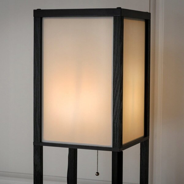 Elegancki regał z lampą 2w1