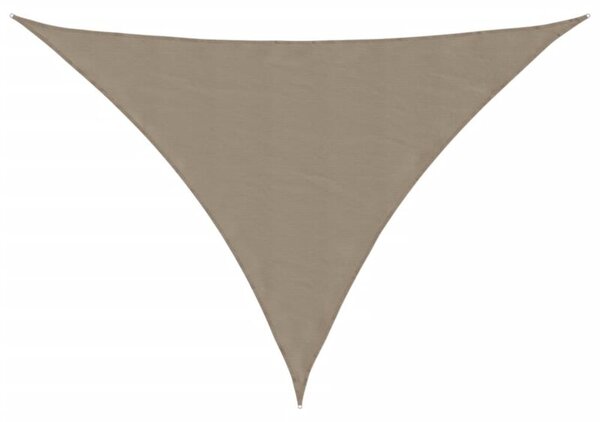 Trójkątny żagiel ogrodowy, tkanina oxford, 2,5x2,5x3,5 m, taupe