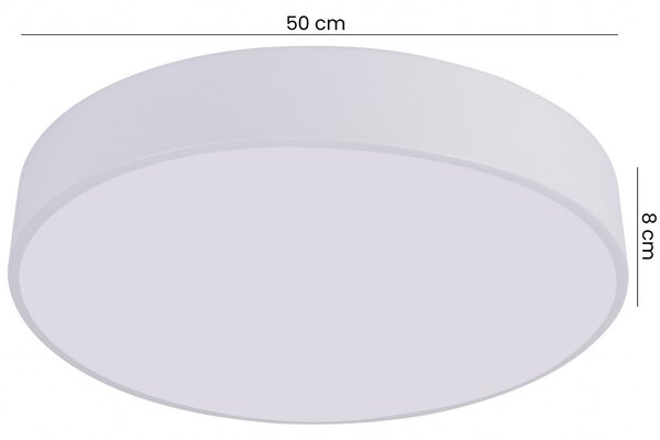 NOWOCZESNA LAMPA SUFITOWA PLAFON BIAŁY ORBO D50