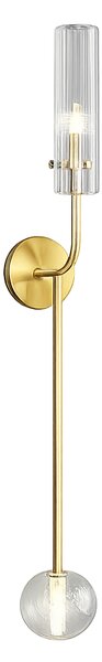 Antora Dos - kinkiet 80 cm podwójny elegancki nowoczesny złoty