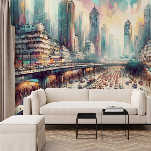 Fototapeta - Życie w wielkim mieście (196x136 cm)