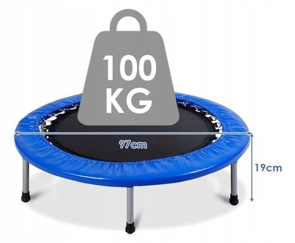 Składana trampolina do ćwiczeń fitness
