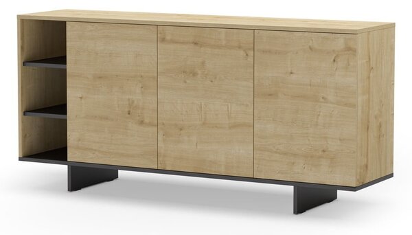 Niska komoda w dekorze dębu 170x80 cm Cequoia – Marckeric