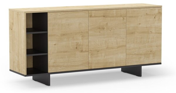 Niska komoda w dekorze dębu 170x80 cm Cequoia – Marckeric