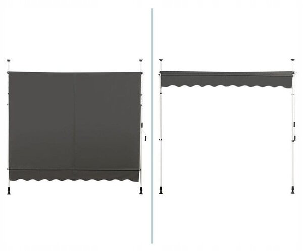 Markiza balkonowa rozporowa 250x120cm
