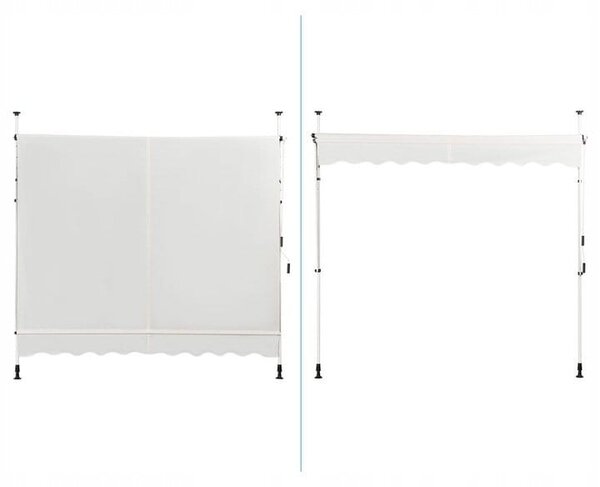 Markiza balkonowa rozporowa 250x120cm