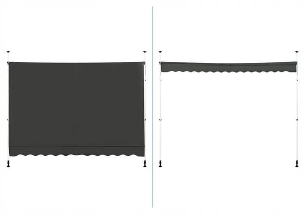 Markiza balkonowa rozporowa 300x120cm