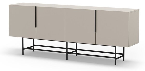 Kremowa niska komoda 200x77,5 cm Eldia – Marckeric