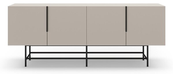 Kremowa niska komoda 200x77,5 cm Eldia – Marckeric