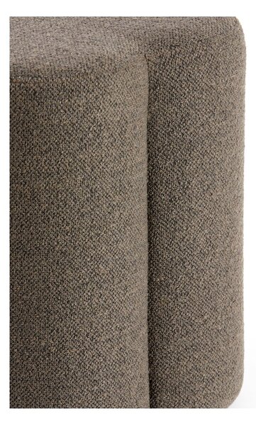 Brązowy puf z materiału bouclé Nalani – Light & Living