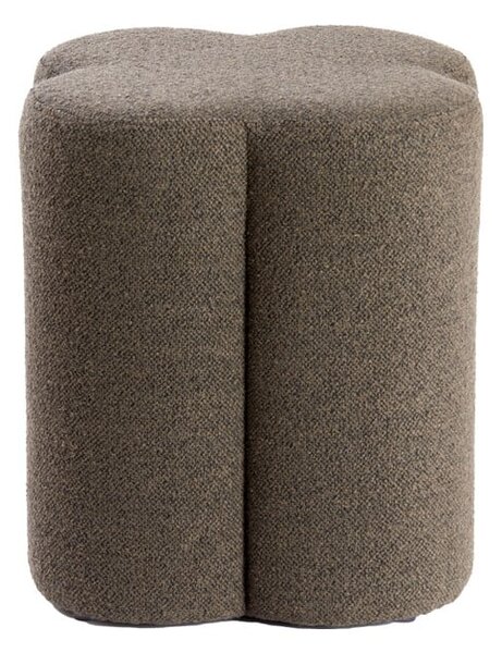 Brązowy puf z materiału bouclé Nalani – Light & Living