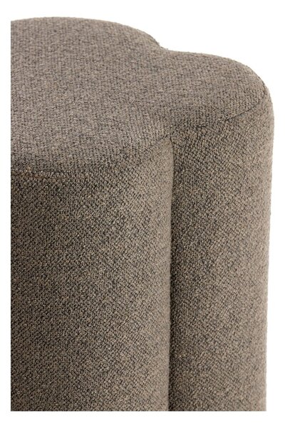 Brązowy puf z materiału bouclé Nalani – Light & Living