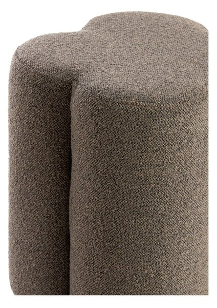 Brązowy puf z materiału bouclé Nalani – Light & Living
