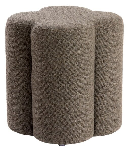 Brązowy puf z materiału bouclé Nalani – Light & Living