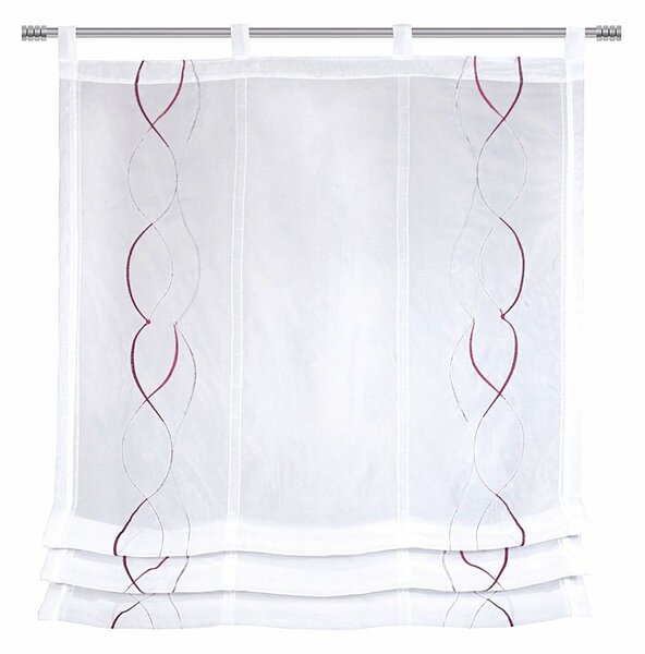 Biała roleta rzymska 80x120 cm – Sehlbach
