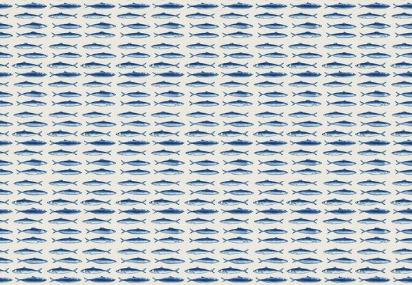 Fototapeta - Niebieskie ryby (196x136 cm)