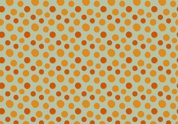Fototapeta - Retro kropki (196x136 cm)