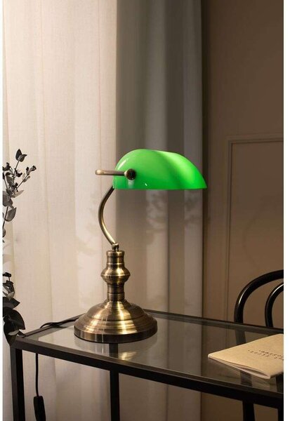 Markslöjd - Bankers Lampa Stołowa 42 cm Oxide/Green