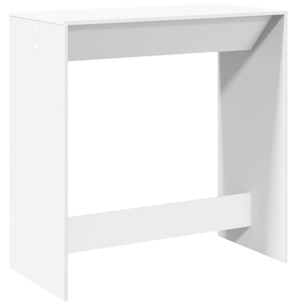 Stolik barowy, biały, 102x50x103,5 cm, materiał drewnopochodny