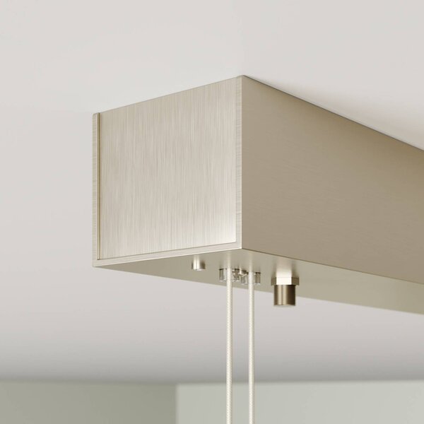 Lampa wisząca Lian Quitani, możliwość ściemniania, jasne drewno, salon / jadalnia, drewno, design