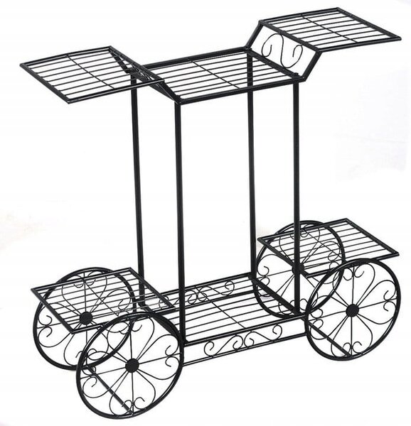 Metalowy kwietnik stojak na rośliny