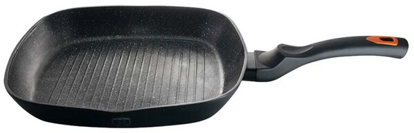 Patelnia grillowa z silikonowym uchwytem typu soft touch D7-S69