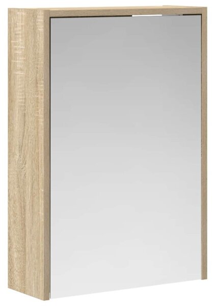 Szafka z lustrem do łazienki dąb sonoma 43 x 16 x 62.5 cm