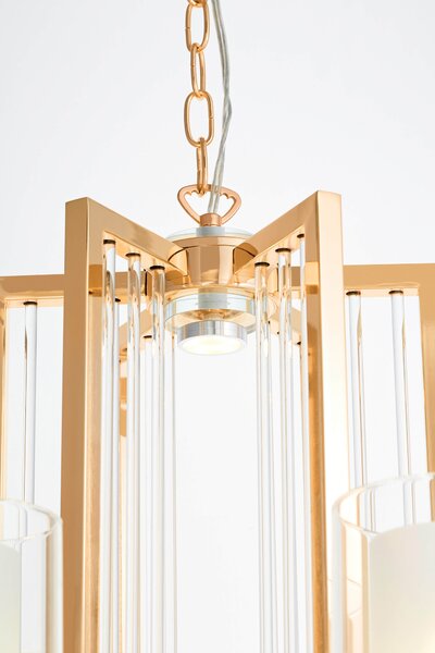 LAMPA WISZĄCA NOWOCZESNA ZŁOTA MANHATTAN