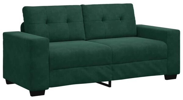 Sofa dwuosobowa, ciemnozielona, 180x77x82 cm, aksamit