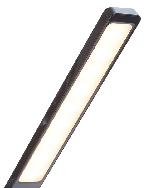 Lampa stołowa LED Eleni Lindby, możliwość ściemniania, czarny, biuro, tworzywo sztuczne, nowoczesny