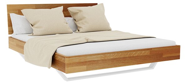 Łóżko drewniane Vigo Classic białe 160x200 Soolido Meble dębowe