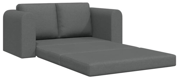 Sofa bed ciemnoszary 148 x 71 x 83 cm tkanina