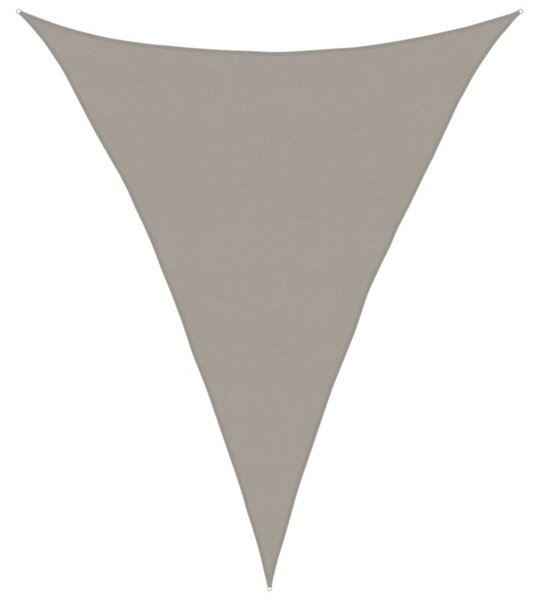 Żagiel przeciwsłoneczny, 160 g/m², jasnoszary, 5x6x6 m, hdpe