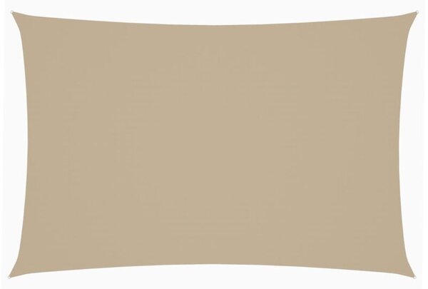 Prostokątny żagiel ogrodowy z tkaniny oxford, 2x4 m, beżowy