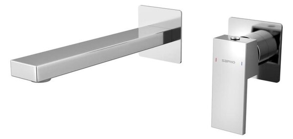Sapho Sapho - Kran do umywalki do montażu podtynkowego CUBEMIX chrom błyszczący SH0065