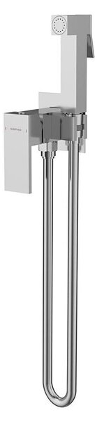 Sapho Sapho-Bateria bidetowa z prysznicem do montażu podtynkowego CUBEMIX błyszcz. chrom SH0069