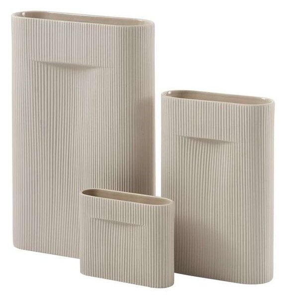 Muuto - Ridge Vase H48,5 Beige