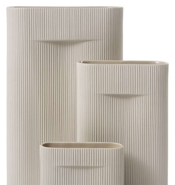 Muuto - Ridge Vase H48,5 Beige