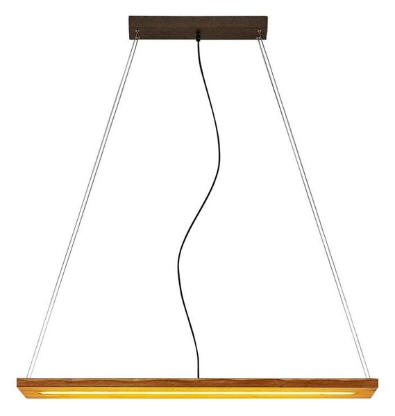Lindby - Nesaja LED Lampa Wisząca Wood Lindby