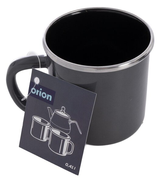 Ciemnoszary kubek do latte 410 ml – Orion