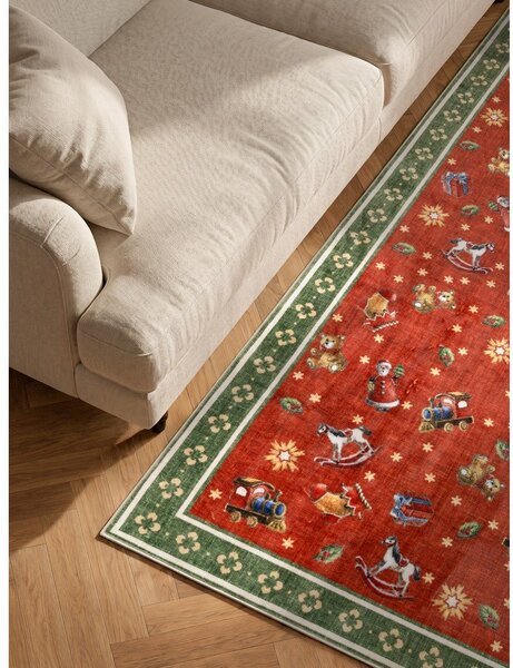 Czerwony/zielony dywan ze świątecznym motywem 160x230 cm Toy's Delight Nostalgic Noel Red Green – Villeroy&Boch