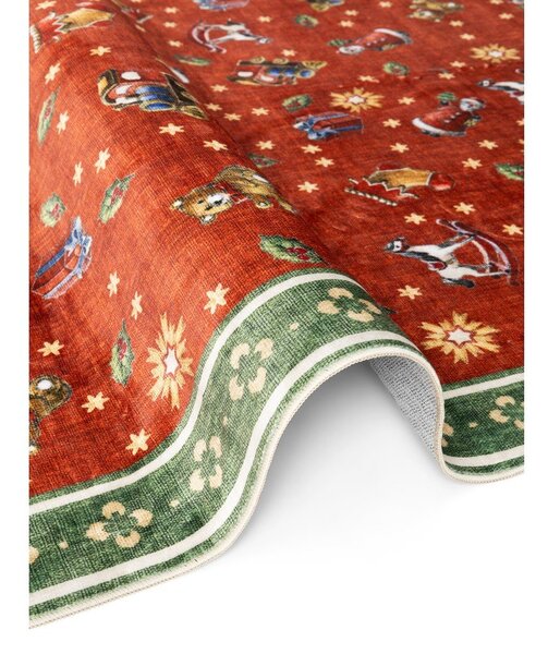 Czerwony/zielony chodnik ze świątecznym motywem 80x200 cm Toy's Delight Nostalgic Noel Red Green – Villeroy&Boch