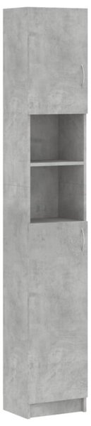 Szafka łazienkowa, szarość betonu 32x25,5x190 cm