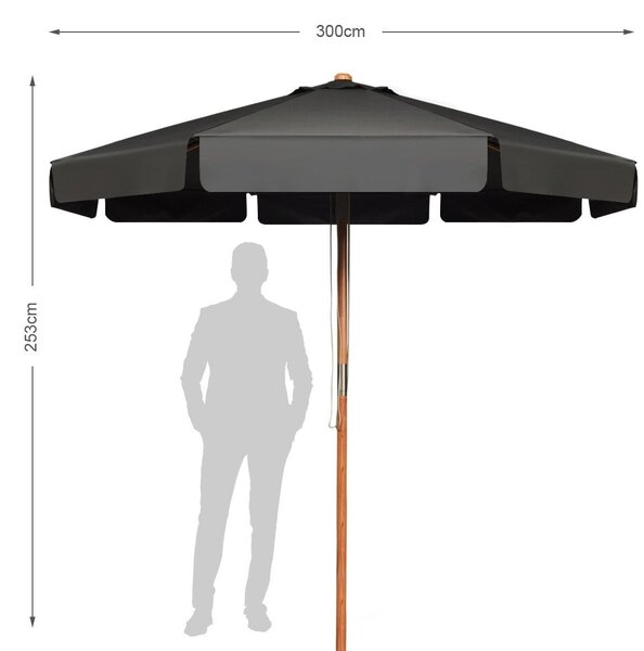 Regulowany parasol ogrodowy plażowy 300 cm